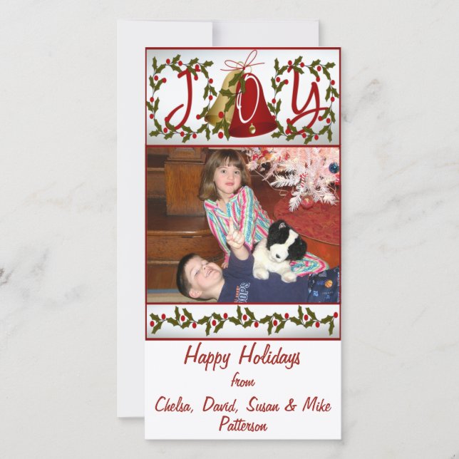 Happy Holidays Joy Holiday Card (Front)