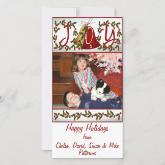 Happy Holidays Joy Holiday Card