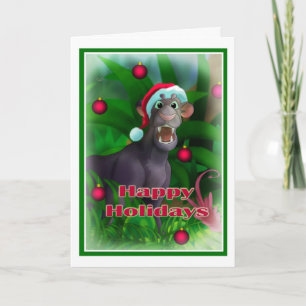 Happy Holidays Jungle Style 003 Holiday Card