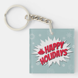 Happy Holidays Key Ring