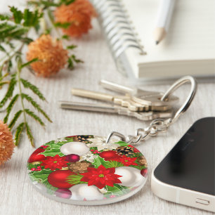 Happy Holidays Keychain