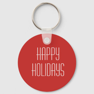 Happy Holidays Keychain