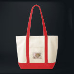 Happy Holidays Kitten - Holiday Tote Bag<br><div class="desc">These are large enough to carry groceries,  library books,  baby items,  craft items and so much more! And it washes up nicely as well! This would be a lovely gift item this holiday season... .</div>