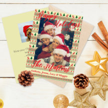 Happy Holidays - Knitted Pattern Holiday Card