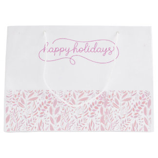 Happy Holidays Large Gift Bag