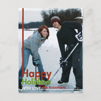 Happy Holidays Large Photo Card