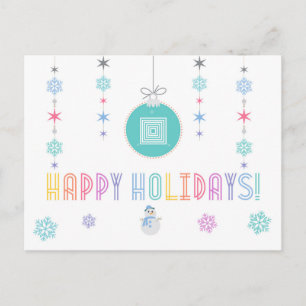 Happy Holidays LLR Lularoe inspired 2 Holiday Postcard