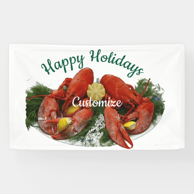 Happy Holidays Lobster Dinner Thunder_Cove Banner (Horizontal)