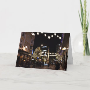 Happy Holidays London UK Christmas Covent Garden Card