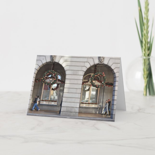 Happy Holidays London UK Christmas Festive Season Card (Front)