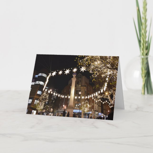 Happy Holidays London UK Christmas Festive Season Card (Front)