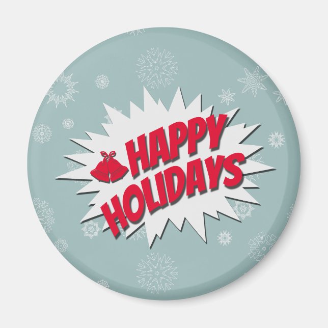 Happy Holidays Magnet (Front)