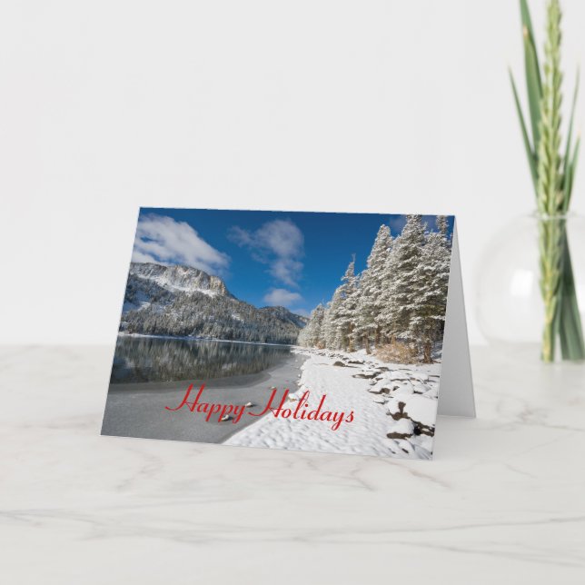 Happy Holidays, Mammoth Lakes, Holiday Card (Front)