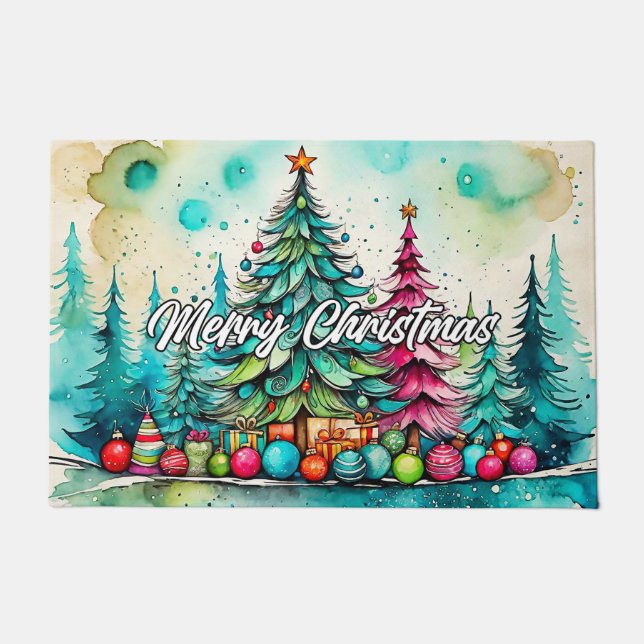 Happy Holidays | Merry Christmas Doormat (Front)