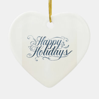 Happy Holidays Merry Christmas Family New Year Ceramic Tree Decoration