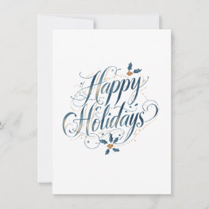 Happy Holidays Merry Christmas Family New Year Holiday Card