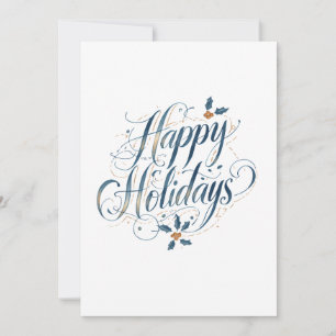 Happy Holidays Merry Christmas Family New Year Holiday Card