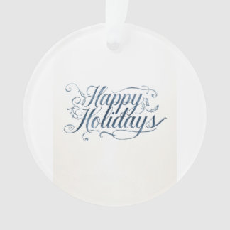 Happy Holidays Merry Christmas Family New Year Ornament