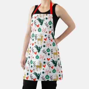 Happy Holidays Merry Christmas Fun Apron