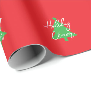 Happy Holidays Merry Christmas New Year Wrapping Paper