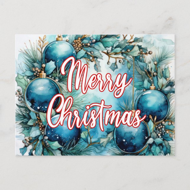 Happy Holidays | Merry Christmas Postcard (Front)