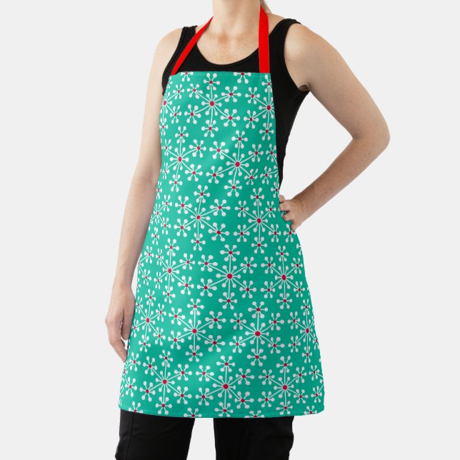 Happy Holidays | Merry Christmas Retro Vintage Apron (Insitu)
