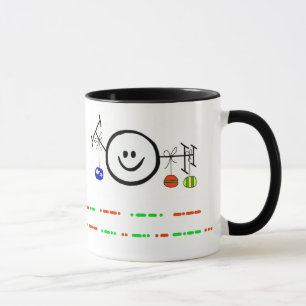 Happy Holidays Morse Code Happy Ham Mug