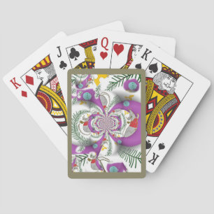 Happy Holidays Mouse in House Kaleidoscope Playing Cards