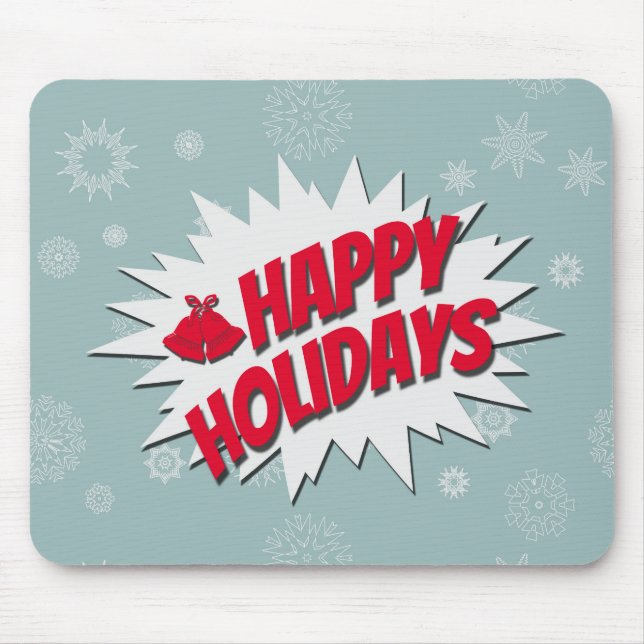 Happy Holidays Mouse Mat (Front)