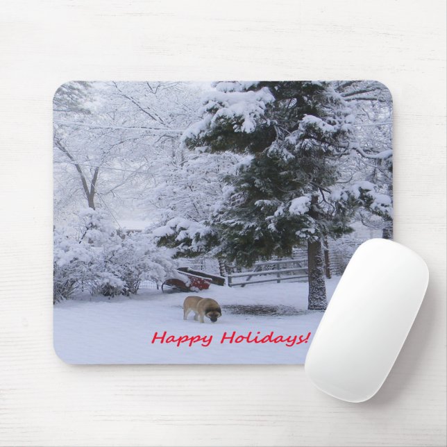 Happy Holidays!..... Mouse Mat (With Mouse)