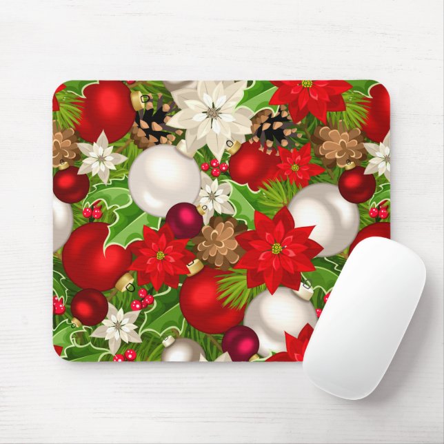 Happy Holidays Mouse Pad (With Mouse)