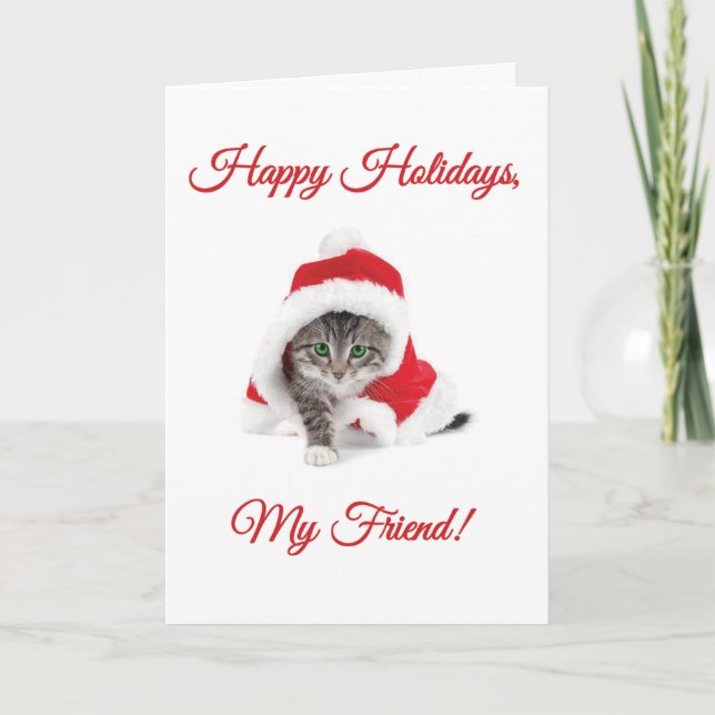 Happy Holidays, My Friend! Holiday Card (Front)