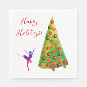 Happy Holidays Napkin