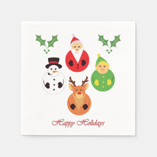 Happy Holidays! Napkin