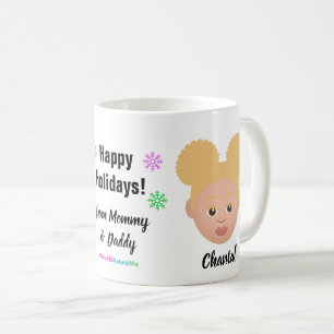 Happy Holidays Natural Hair Coffee Mug