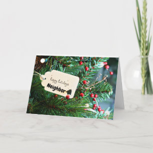 HAPPY HOLIDAYS **NEIGHBOR** CHRISTMAS CARD