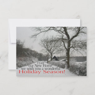 Happy Holidays - New Address Christmas Card