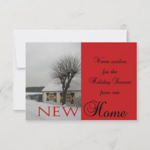 Happy Holidays - New Address Christmas Card