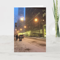 Happy Holidays New York City Snow Christmas NYC