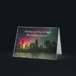 Happy Holidays Northern Lights Card<br><div class="desc">A beautiful, scenic Happy Holidays card perfect for non-specific holiday sending.</div>