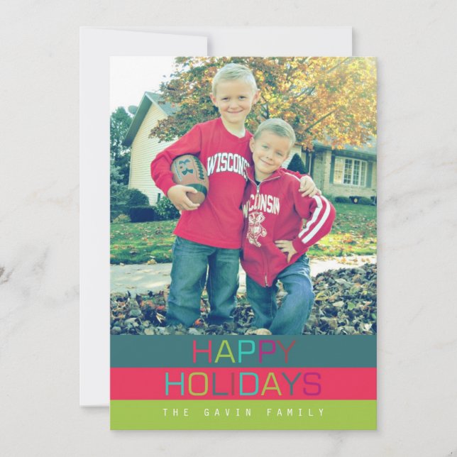 Happy Holidays - Oh what fun | 5x7 Holiday Card (Front)
