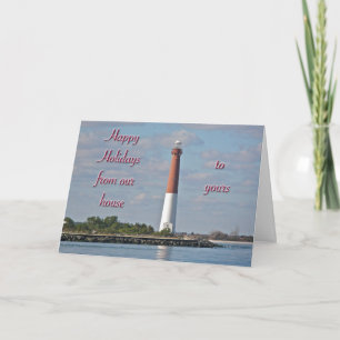 Happy Holidays Our House to Yours Old Barney Holiday Card