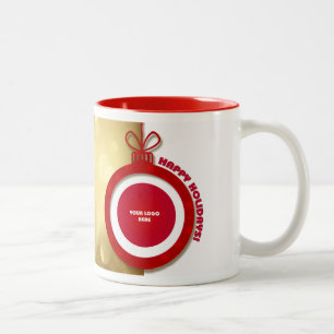Happy Holidays. Personalised Christmas Mugs