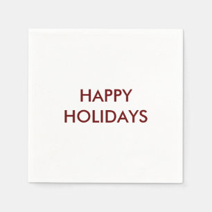 Happy Holidays Personalised Napkin