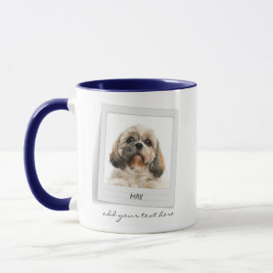 Happy Holidays Pet Photo Dog Mum Custom Mug