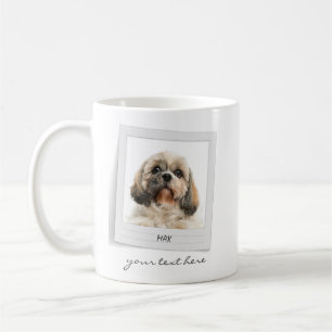 Happy Holidays Pet Photo Frame Personalised Dog Coffee Mug
