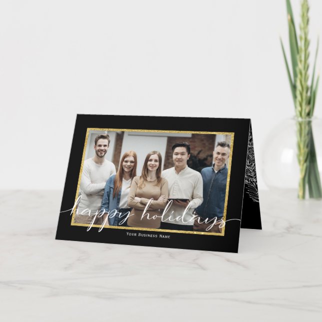 Happy Holidays-Photo business Holiday Cards (Front)