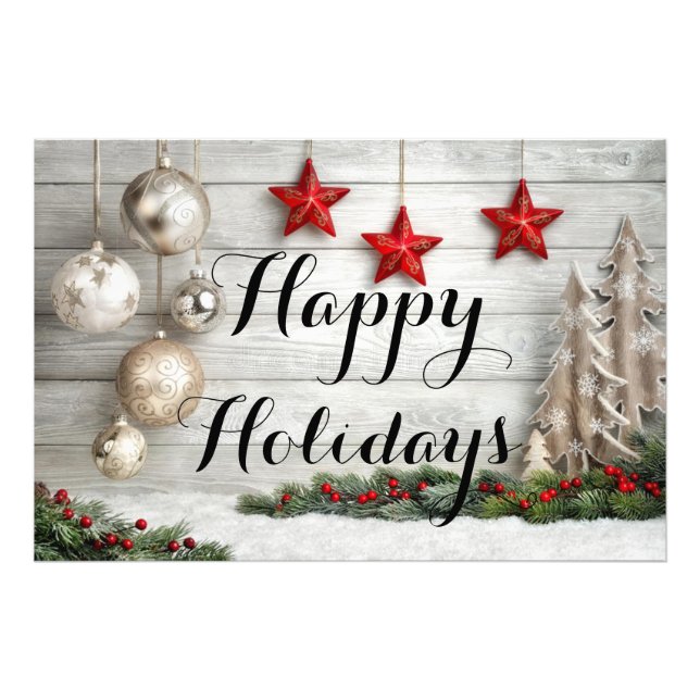 Happy Holidays Photo Print (Front)