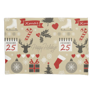 Happy Holidays Pillowcase