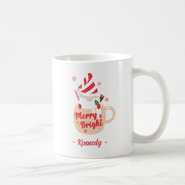 Happy Holidays - Pink Mug Hot Cocoa Merry & Bright (Right)